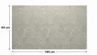 Öntapadós PVC csempepanel, Nagy méretű 60x100 cm, MATT drappos-szürke márvány