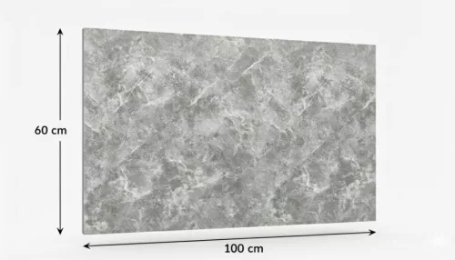 Öntapadós PVC csempepanel, Nagy méretű 60x100 cm, MATT szürke gránit mintás