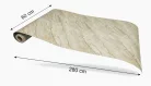 Öntapadós PVC panel, 280 x 60 cm, Fényes szürke márvány mintás