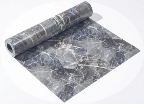 Öntapadós PVC panel, 280 x 60 cm, Sötét márvány mintás