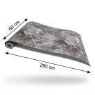 Öntapadós PVC panel, 280 x 60 cm, Sötét márvány mintás