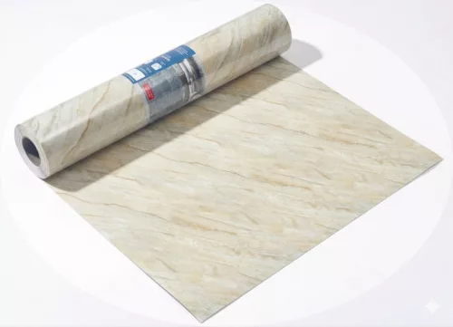 Öntapadós PVC panel, 280 x 60 cm, Bézs márvány mintás