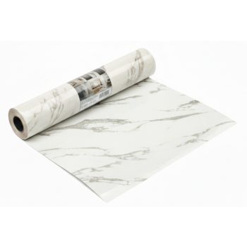 Öntapadós PVC panel, 280 x 60 cm, Fehér-szürke márvány