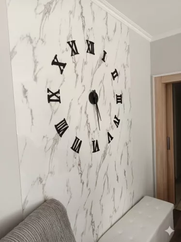 Öntapadós PVC panel, 280 x 60 cm, Fehér-szürke márvány