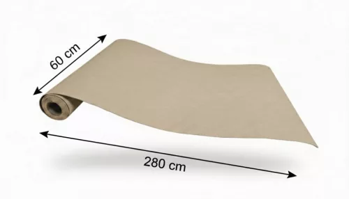 Öntapadós PVC tapéta, 280 x 60 cm, Drapp nyomott mintás