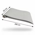 Öntapadós PVC tapéta, 280 x 60 cm, Világos szürke szövött minta ezüst szálakkal