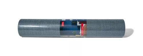 Öntapadós PVC tapéta, 280 x 60 cm, Kék szövött minta ezüst szálakkal