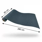 Öntapadós PVC tapéta, 280 x 60 cm, Kék szövött minta ezüst szálakkal