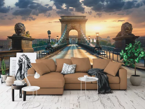 Fotótapéta Bridge In Budapest, 368 x 254 cm