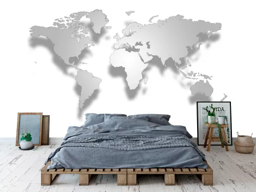 Fotótapéta 3D World Map, 368 x 254 cm