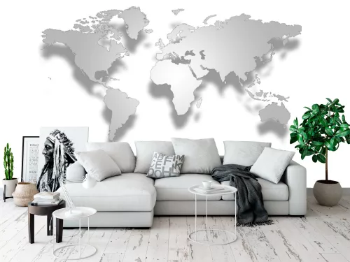 Fotótapéta 3D World Map, 368 x 254 cm