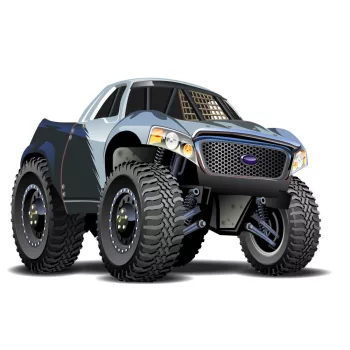 Fotótapéta Monster Truck, 368 x 254 cm