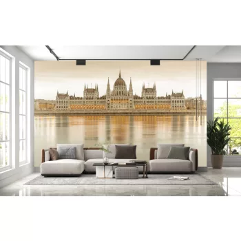   Fotótapéta Parliament Building in Budapest in Sepia, 368 x 254 cm