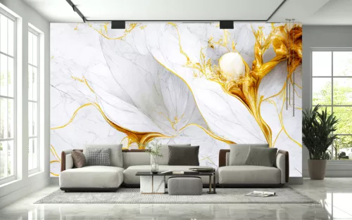 Fotótapéta Swirls of Liquid Marble Agate Ripples, 368 x 254 cm