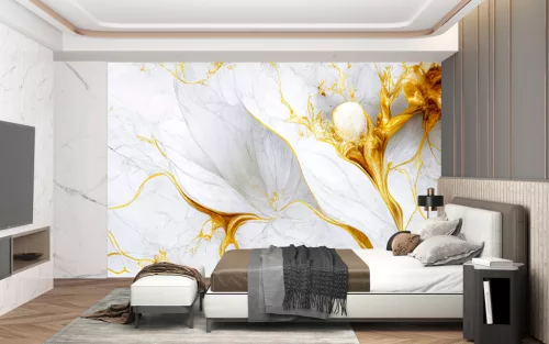 Fotótapéta Swirls of Liquid Marble Agate Ripples, 368 x 254 cm