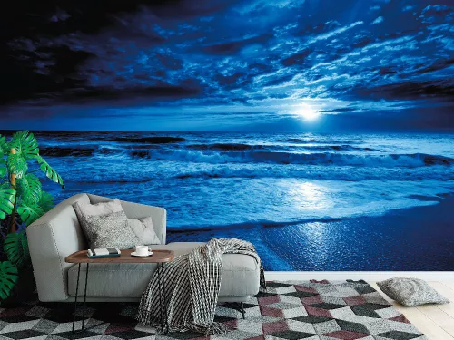 Fotótapéta Midnight Blue Ocean, 368 x 254 cm