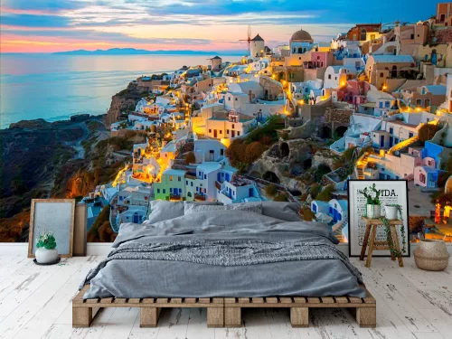 Fotótapéta 	Oia Santorini, 368 x 254 cm