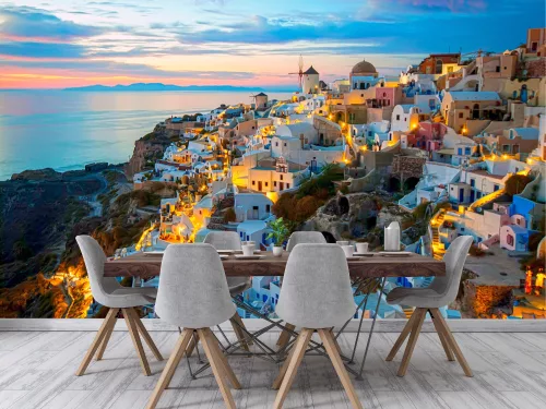 Fotótapéta 	Oia Santorini, 368 x 254 cm