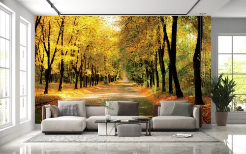 Fotótapéta Sunny day in the Autumn Park, 368 x 254 cm