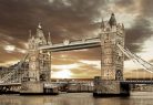 Fotótapéta Tower Bridge in Sepia Style, 400 x 260 cm