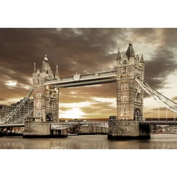 Fotótapéta Tower Bridge in Sepia Style, 368 x 254 cm