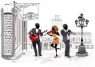 Fotótapéta Street Musicians, 400 x 260 cm