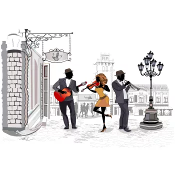 Fotótapéta Street Musicians, 368 x 254 cm