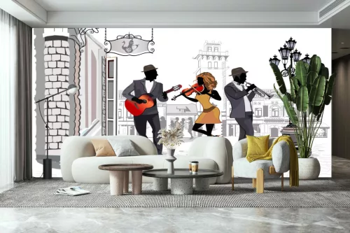 Fotótapéta Street Musicians, 368 x 254 cm