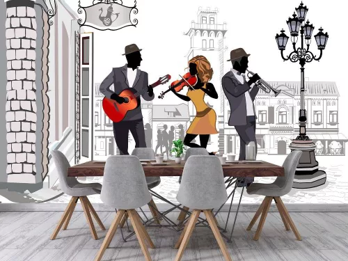 Fotótapéta Street Musicians, 368 x 254 cm