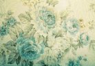 Fotótapéta Vintage Blue Toned Floral Victorian Pattern, 416 x 254 cm