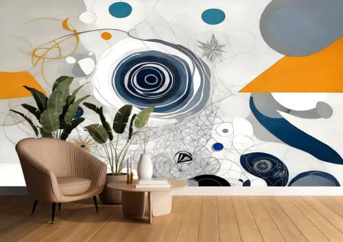 Fotótapéta Abstract Geometric Art, 312 x 219 cm