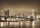 Fotótapéta Brooklyn Bridge and Manhattan Downtown Skyline at Dusk in Sepia, 312 x 219 cm