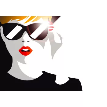 Fotótapéta Fashion Girl with Sun Glasses, 368 x 254 cm