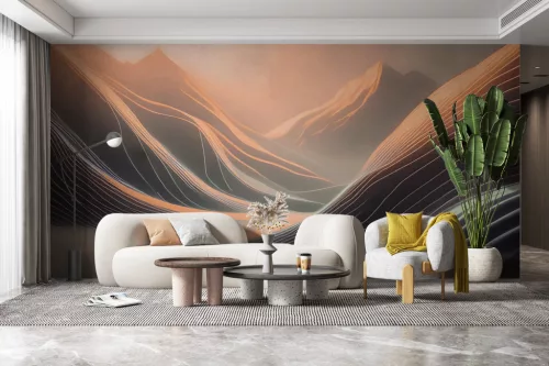 Fotótapéta Ethereal Waves: A Desert's Serenade, 312 x 219 cm