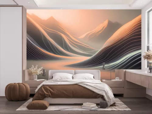 Fotótapéta Ethereal Waves: A Desert's Serenade, 312 x 219 cm