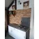 3D PVC falpanel Barna palakő mintás