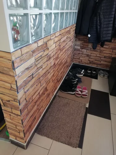 3D PVC falpanel Barna palakő mintás