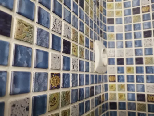 3D PVC falpanel Atlantis mozaik mintás