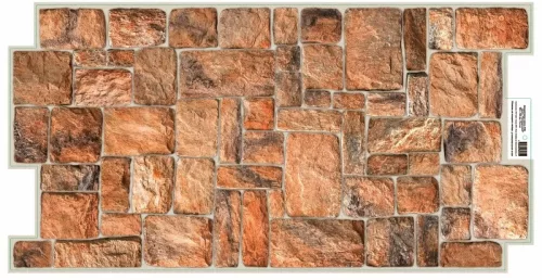 3D PVC falpanel Natúr kő mintás