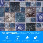 3D PVC falpanel Mosaic Sea Breeze