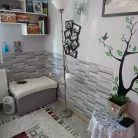 3D PVC falpanel Parketta tölgy halványszürke mintás
