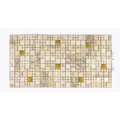 3D PVC falpanel Márvány és arany mintás