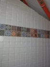 3D PVC falpanel Fehér 6x6 cm-es négyzet mintás