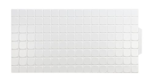 3D PVC falpanel Fehér 6x6 cm-es négyzet mintás