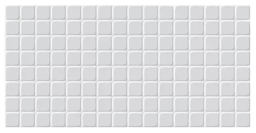 3D PVC falpanel Fehér 6x6 cm-es négyzet mintás