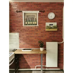 3D PVC falpanel Natúr tégla mintás