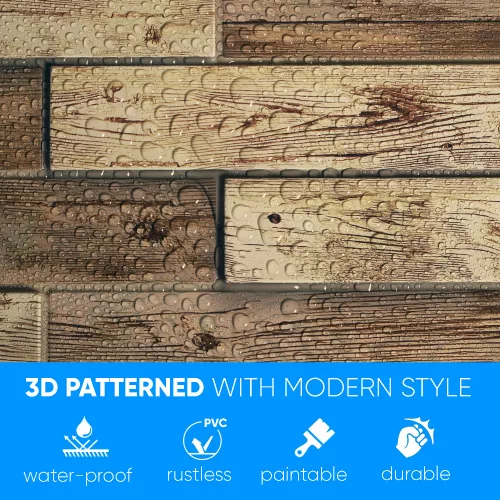 3D PVC falpanel Holland tölgyfa mintás