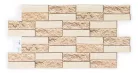 3D PVC falpanel Bézs tégla mintás