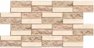 3D PVC falpanel Bézs tégla mintás