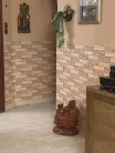 3D PVC falpanel Bézs tégla mintás